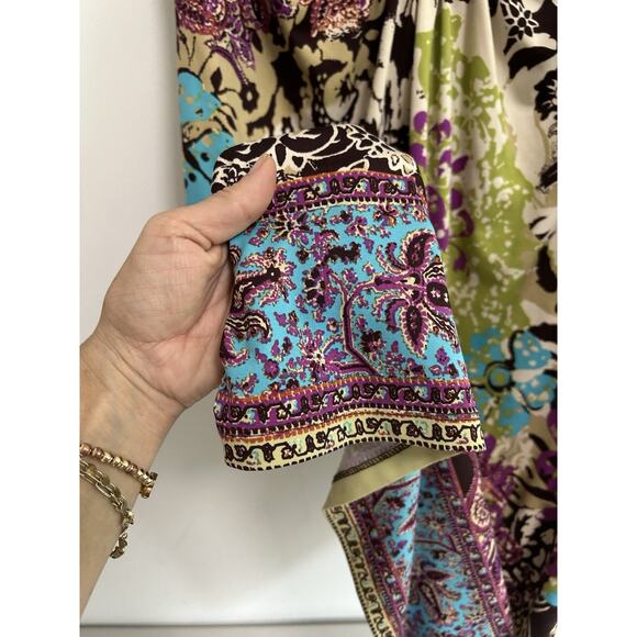 Y2K Fairy Grunge Dress ICE Slinky Knit Size 8 Womens Goblincore Beaded Babydoll - Picture 3 of 8